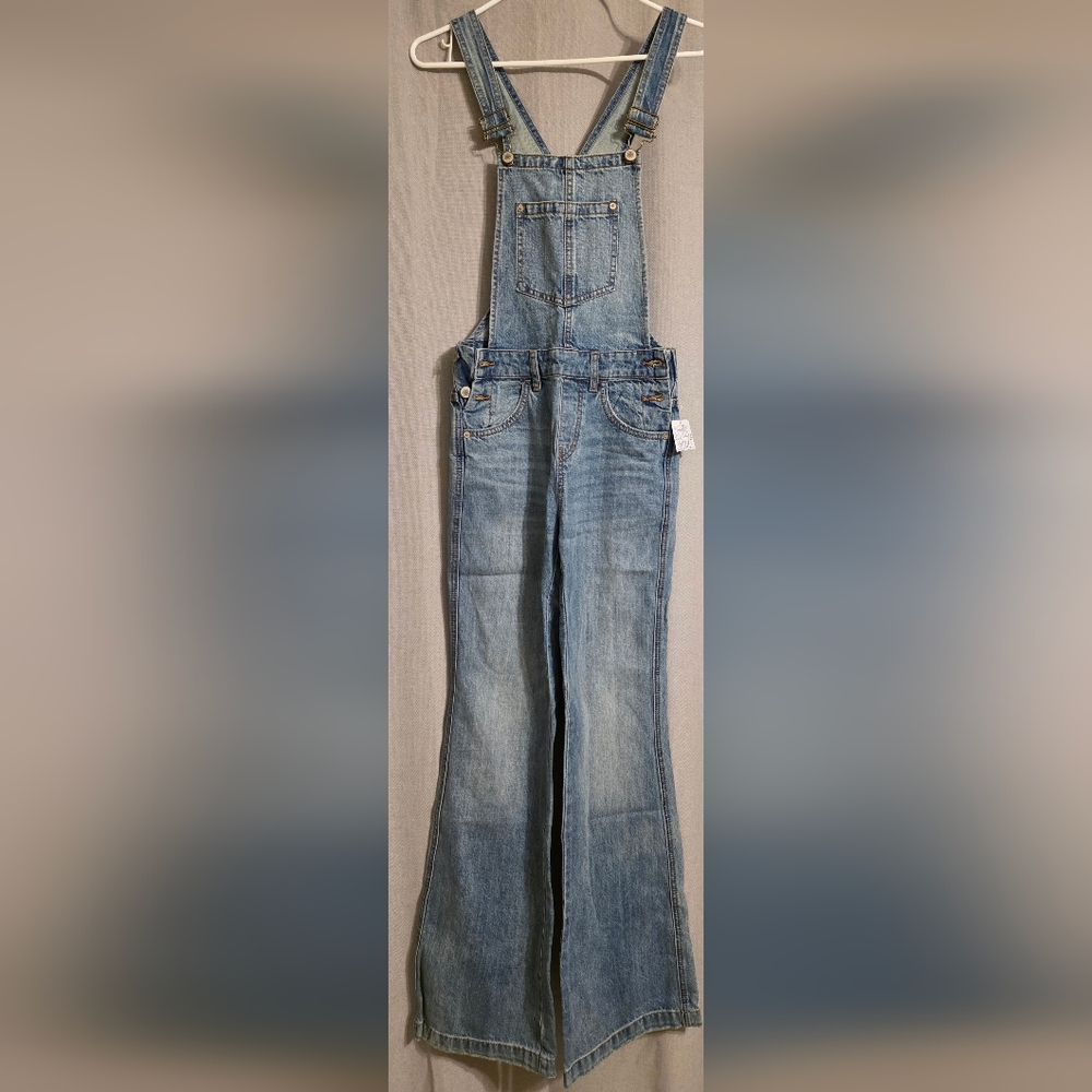 Free People Denim Overalls